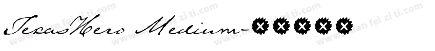 TexasHero Medium字体转换